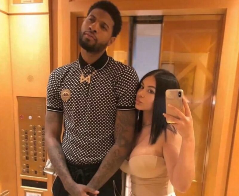 Paul George with girlfriend Daniela Rajic